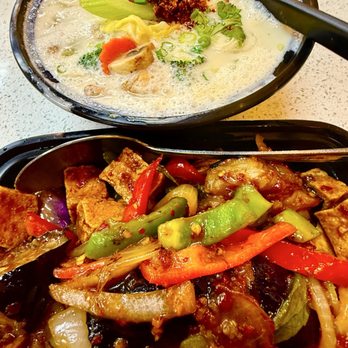 Koi Thai Cuisine - Thai Basil w/crispy tofu & Tom Kha Soup - Thai Near Me - La Puente, California Koi Thai Cuisine - Thai Basil w/crispy tofu & Tom Kha Soup - Thai Near Me - La Puente, California