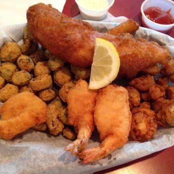 Zeke's Fish & Chips - Cod & shrimp with okra and mushrooms - Fish & Chips Near Me - Fort Worth, Texas Zeke's Fish & Chips - Cod & shrimp with okra and mushrooms - Fish & Chips Near Me - Fort Worth, Texas