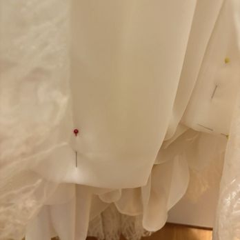 Kim's Fashion Design - Pins she left in my dress from alterations that were supposed to be done in May (Picture is from July) - Sewing & Alterations Near Me - Boston, Massachusetts
