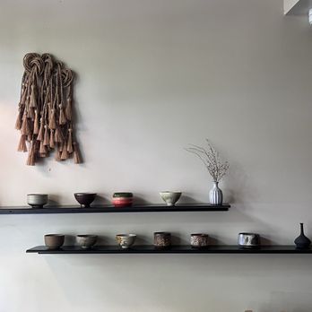 Stonemill Matcha - Wall art are tea bowls! 5/5/26 - Cafes Near Me - San Francisco, California Stonemill Matcha - Wall art are tea bowls! 5/5/26 - Cafes Near Me - San Francisco, California