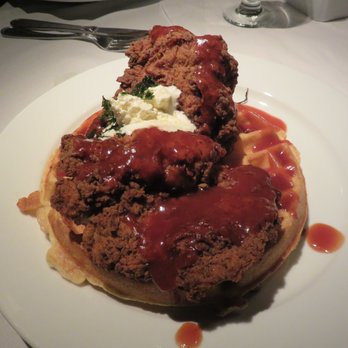 Back Bay Social - Chicken n' Waffles maple bbq, whipped butter $19 Back Bay Social Club 11/2016 - New American Near Me - Boston, Massachusetts Back Bay Social - Chicken n' Waffles maple bbq, whipped butter $19 Back Bay Social Club 11/2016 - New American Near Me - Boston, Massachusetts
