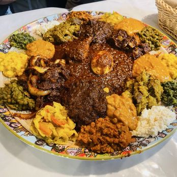 Beteseb Restaurant - Party plate - Ethiopian Near Me - Anaheim, California