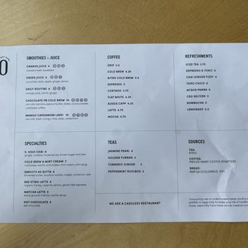 Emmett’s Cafe - Menu side 2/2 - Cafes Near Me - Columbus, Ohio