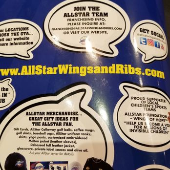 Allstar Wings & Ribs - Chicken Wings Near Me - Toronto, Ontario