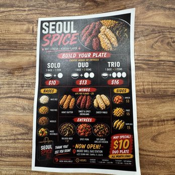 Seoul Spice - Menu - Korean Near Me - Tampa, Florida Seoul Spice - Menu - Korean Near Me - Tampa, Florida