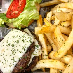 House Of Flavor - Double Cheese Burger w/ fries!!!!!