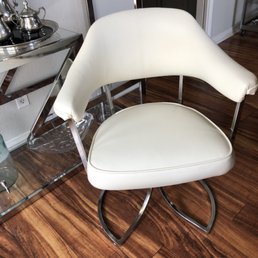 Recovered vinyl chair from the 1960's