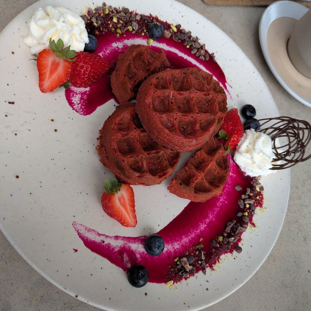 Dot Cafe - beet waffles - Coffee & Tea Near Me - San Diego, California Dot Cafe - beet waffles - Coffee & Tea Near Me - San Diego, California