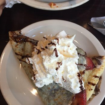 Iguana Cafe - And the dessert) with Nutella , banana and strawberry) so delicious - Creperies Near Me - Chicago, Illinois