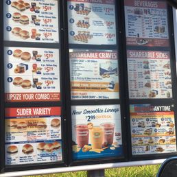 Drive thru menu August 2019 Drive thru menu August 2019