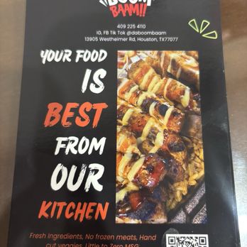 Boom Baam Foods - Gave me some coupons - Fast Food Near Me - Houston, Texas