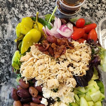 Salads by Martha - Mediterranean salad with bacon added with balsamic vinaigrette dressing..AMAZING!! - Salad Near Me - Ellenwood, Georgia Salads by Martha - Mediterranean salad with bacon added with balsamic vinaigrette dressing..AMAZING!! - Salad Near Me - Ellenwood, Georgia