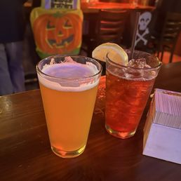 Beer and cocktail