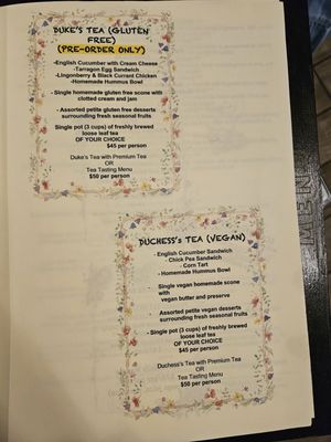 Menu photo 6 The Tea Terrace Las Vegas, NV