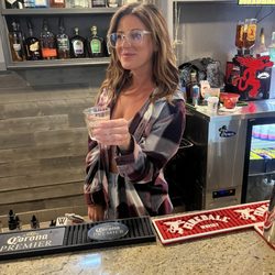 Five Points Sports Bar - The beautiful Neecie serving us shots!