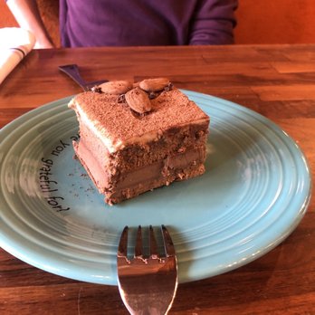 Cafe Gratitude - Tiramisu cashew I Am Rapture (Layered Cake of the Day) - Vegan Near Me - Kansas City, Missouri Cafe Gratitude - Tiramisu cashew I Am Rapture (Layered Cake of the Day) - Vegan Near Me - Kansas City, Missouri