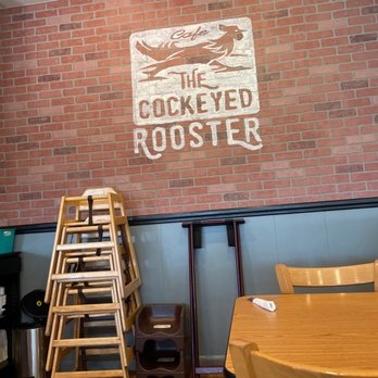 The Cockeyed Rooster - a brick wall in a restaurant - Breakfast & Brunch Near Me - Smithfield, Virginia