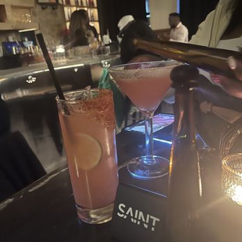Saint Resto Lounge - Paloma n Raspberry Lemon Drop - Lounges Near Me - New York, New York