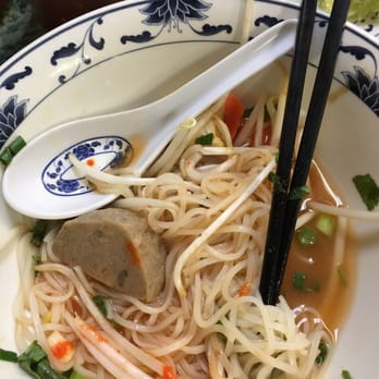 Pho Ly - Hunk of meat at the bottom of my Vegetarian Pho bowl! - Vietnamese Near Me - Bellingham, Washington