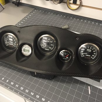 Devine Concepts - Custom Gauge Cluster wrapped in Carbon Fiber 3M Film - Car Stereo Installation Near Me - Naples, Florida