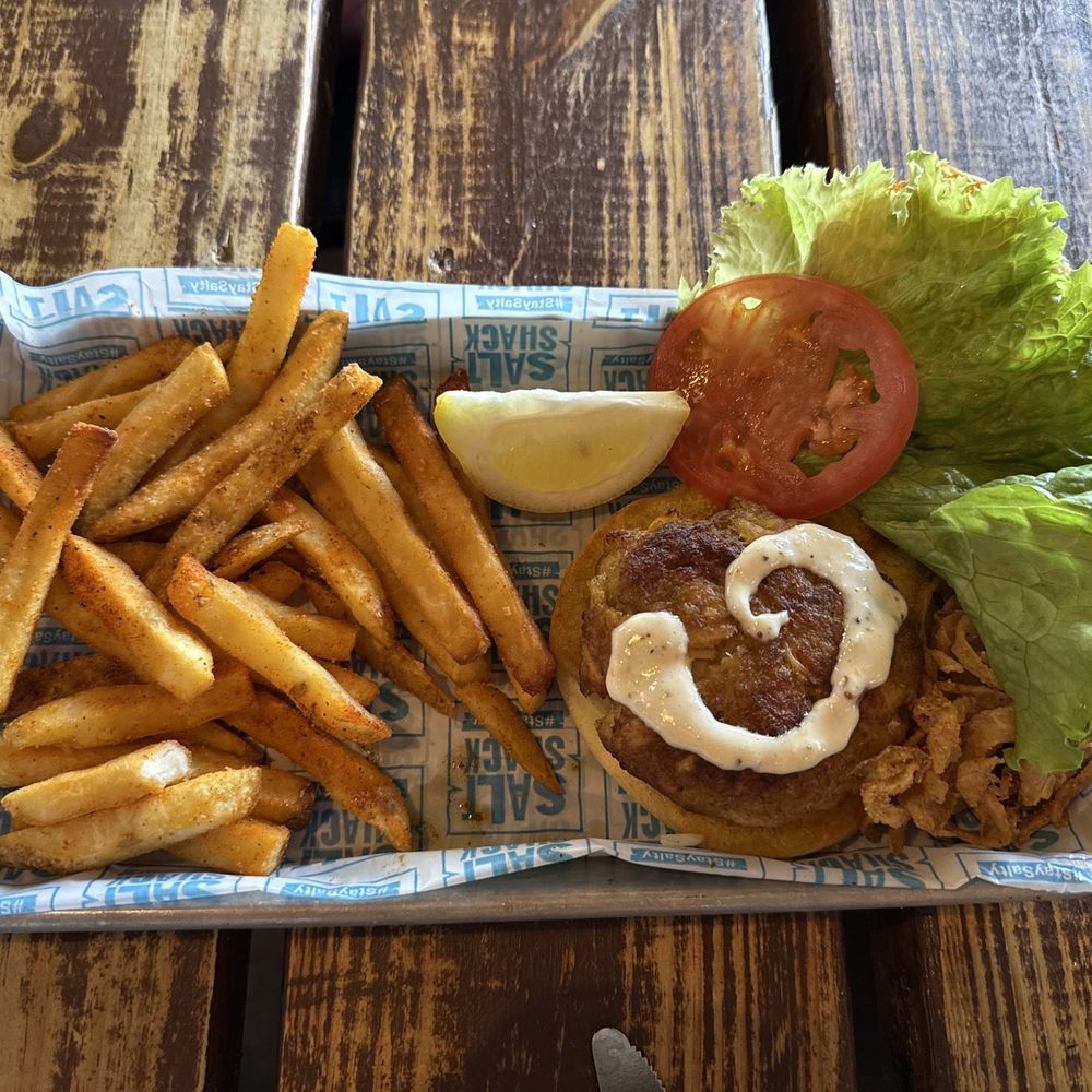 Salt Shack - Crab cake sandwich - Seafood Near Me - Clermont, Florida Salt Shack - Crab cake sandwich - Seafood Near Me - Clermont, Florida