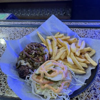 IceBurg - Grilled onions and jalapeños. Very good burger! - Burgers Near Me - Dearborn, Michigan IceBurg - Grilled onions and jalapeños. Very good burger! - Burgers Near Me - Dearborn, Michigan