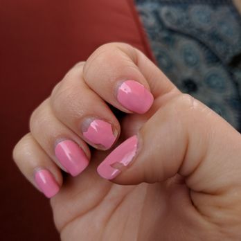 GT Nails And Spa - Peeling gel manicure after a week. - Nail Salons Near Me - Foothill Ranch, California
