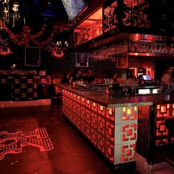 Kitsch Bar - Looking at the dance floor and Bar before the night begins as we got here early. Beats are already kickin'.