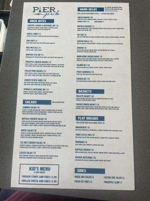 Menu photo 2 The Pier Pub Huron, OH