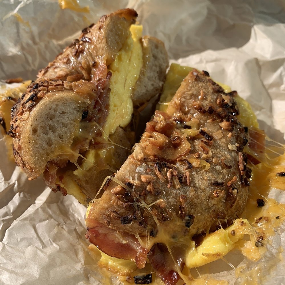 Midnite Bagel - Only option for bfast sandwich : once again the BEC - Bagels Near Me - San Francisco, California Midnite Bagel - Only option for bfast sandwich : once again the BEC - Bagels Near Me - San Francisco, California