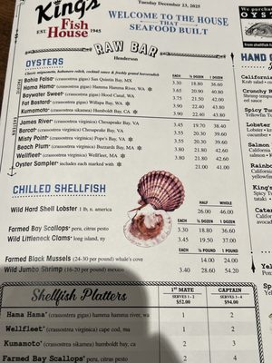 Menu photo 4 King's Fish House - Henderson Henderson, NV