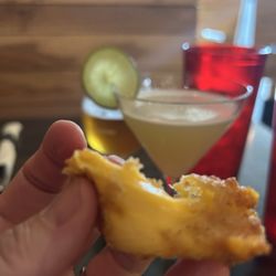 Waypoint Public House - Thai up cocktail and cheese curds.