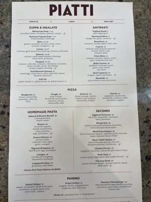 Menu photo 2 Piatti Danville Danville, CA