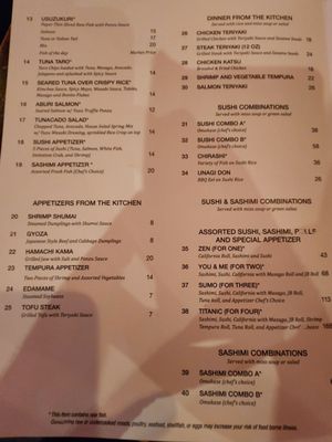 Menu photo 3 Moon Thai & Japanese Weston, FL