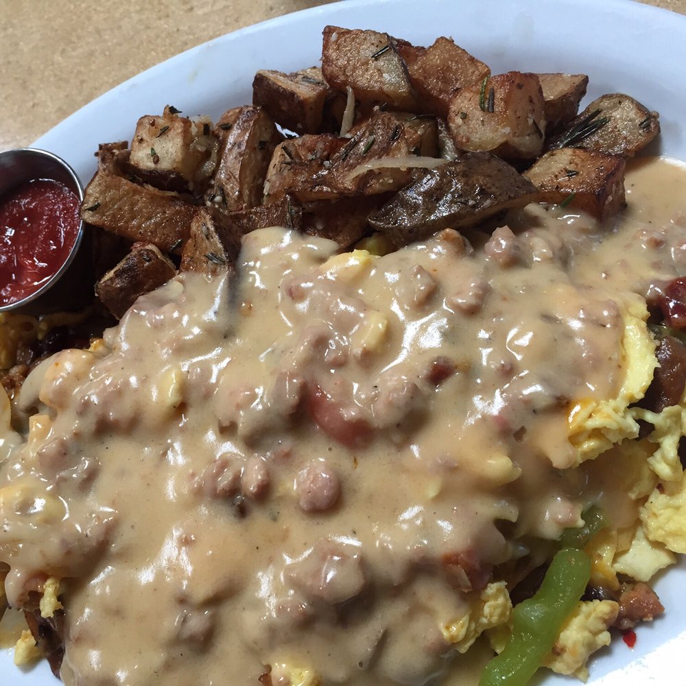 Gravy - dalisle scramble with house potatoes - American Near Me - Portland, Oregon Gravy - dalisle scramble with house potatoes - American Near Me - Portland, Oregon