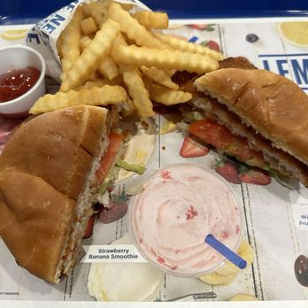 Culver's - Pork tenderloin sandwich with lettuce and tomatoes. - Burgers Near Me - Jacksonville, Florida