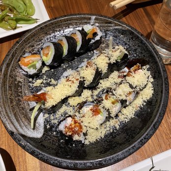 Tataki - $6 happy hour rolls Artic chat with avocado Shrimp tempura Crunchy california - Sushi Bars Near Me - San Francisco, California Tataki - $6 happy hour rolls Artic chat with avocado Shrimp tempura Crunchy california - Sushi Bars Near Me - San Francisco, California