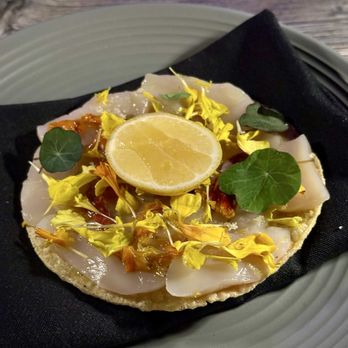 Darkroom - Scallop Tostada - Wine Bars Near Me - Santa Ana, California Darkroom - Scallop Tostada - Wine Bars Near Me - Santa Ana, California
