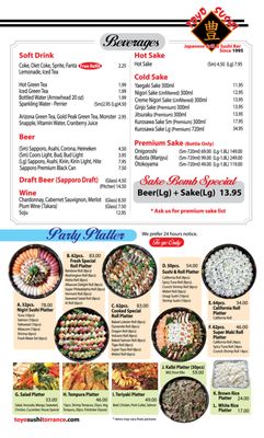 Menu photo 5 Toyo Sushi Torrance, CA