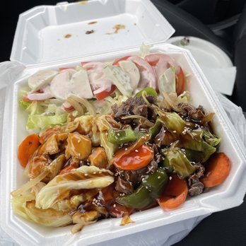 Jack's Sub - Chicken and Beef Teriyaki Plate - Burgers Near Me - El Monte, California