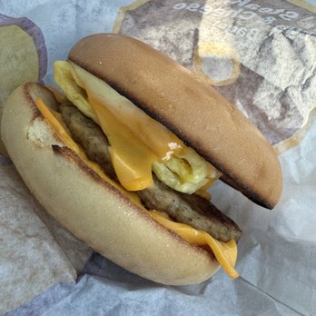 McDonald's - Sausage Egg Cheese Bagel - Fast Food Near Me - Agoura Hills, California McDonald's - Sausage Egg Cheese Bagel - Fast Food Near Me - Agoura Hills, California