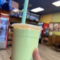 Modoo 3 Teriyaki - Honey dew milk tea with boba