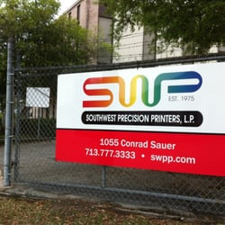 Southwest Precision Printers - Front entrance sign.