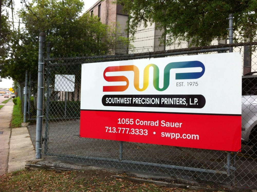 SOUTHWEST PRECISION PRINTERS Updated September 2024 1055 Conrad Sauer Dr, Houston, Texas