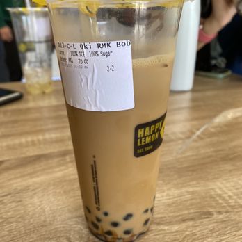 Happy Lemon - Okinawa roasted milk tea - Bubble Tea Near Me - Orlando, Florida Happy Lemon - Okinawa roasted milk tea - Bubble Tea Near Me - Orlando, Florida