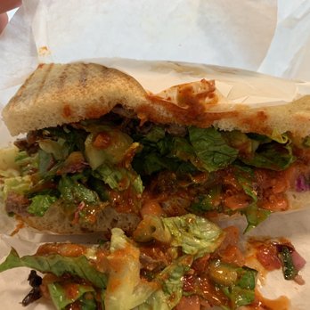 The Berliner Döner Kebab - Lamb And Beef Fiery Kreuzberg - extra meat - Sandwiches Near Me - Seattle, Washington The Berliner Döner Kebab - Lamb And Beef Fiery Kreuzberg - extra meat - Sandwiches Near Me - Seattle, Washington