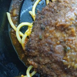 burnt chicken parma i took home to feed my dog who smelt it an walked off burnt chicken parma i took home to feed my dog who smelt it an walked off