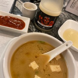 Miso & unfiltered sake