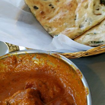Himalayan Kitchen - Onion naan , and lamb curry - Himalayan/Nepalese Near Me - Encinitas, California