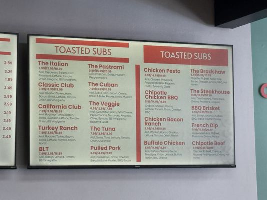 Menu photo 1 Bradshaws Sandwich Shoppe Sacramento, CA Menu photo 1 Bradshaws Sandwich Shoppe Sacramento, CA